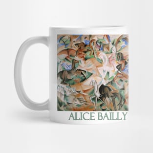 Equestrian Fantasy with Pink Lady (1913) by Alice Bailly Mug